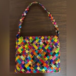 Colorful Woven Handbag